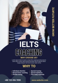 IELTS Course Ad Template A3