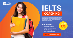 IELTS Course Ad Template Изображение, которым поделились на Facebook