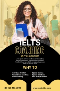 IELTS Course Ad Template Illustration Pinterest