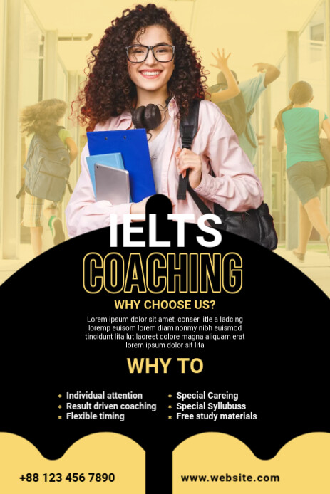 IELTS Course Ad Template | PosterMyWall