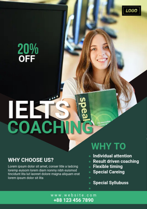 Course Advert Examples IELTS Course Ad Template | PosterMyWall