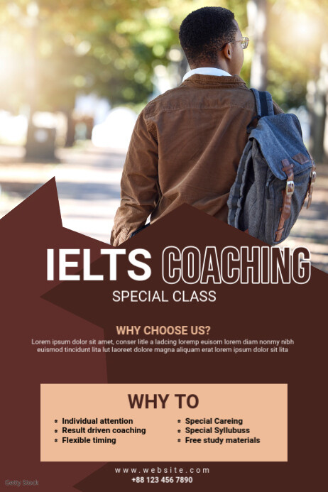 IELTS Course Ad Template Banner 4' × 6'