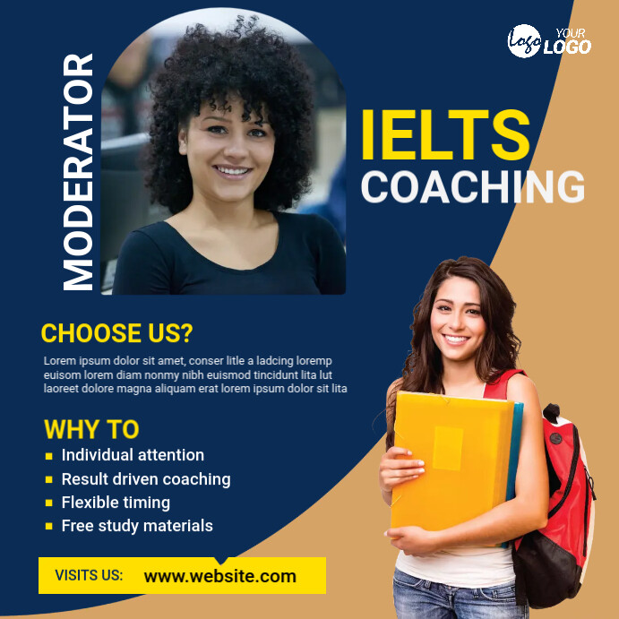 IELTS Course Ad Template | PosterMyWall