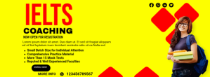 ielts flyer, study abroad brochure,educationa Facebook-coverfoto template