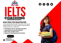 ielts flyer, study abroad brochure,educationa Postcard template