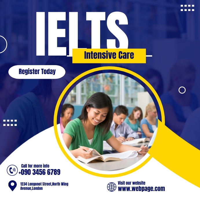IELTS FLYER Template | PosterMyWall