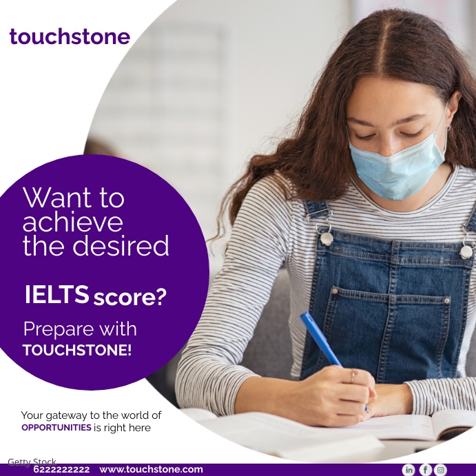 IELTS Online Class Poster Template | PosterMyWall