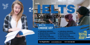 IELTS Online Course Ad template
