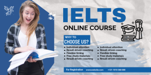 IELTS Online Course Ad template