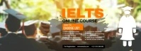 IELTS Online Course Ad Cover na Larawan ng Facebook template