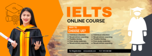 Orange IELTS Online Course รูปปกบน Facebook Template