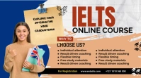 IELTS Online Course Ad Twitter Post template