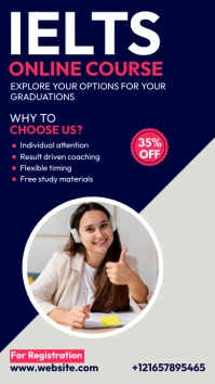 IELTS Online Course Instagram Story template