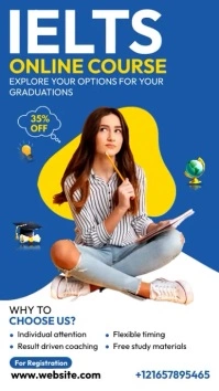 IELTS Online Course Instagram Reel template