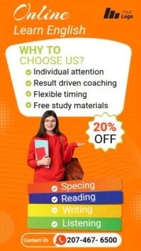 IELTS Online Course Instagram Rell template