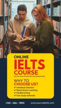 IELTS Online Course Instagram Video Story template