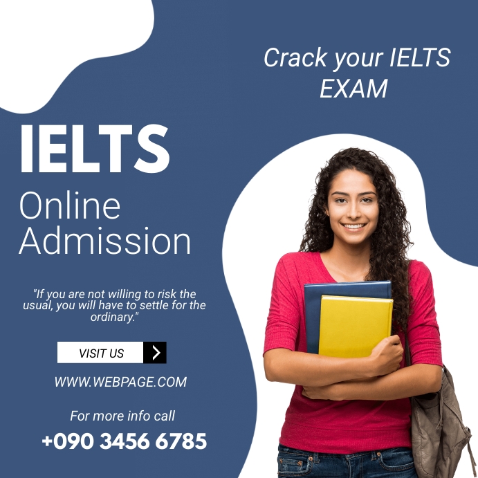 IELTS ONLINE SCHOOL Template | PosterMyWall