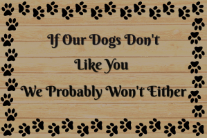 If our dogs Étiquette template
