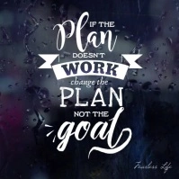 If the plan doesn't work not the goal video Square (1:1) template