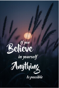 If you believe in yourself Póster template
