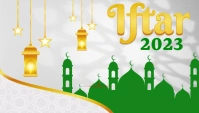 Iftar 2023 TWITTER WEBSITE HEADER template