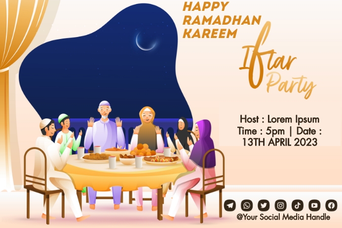 iftar Plakat template