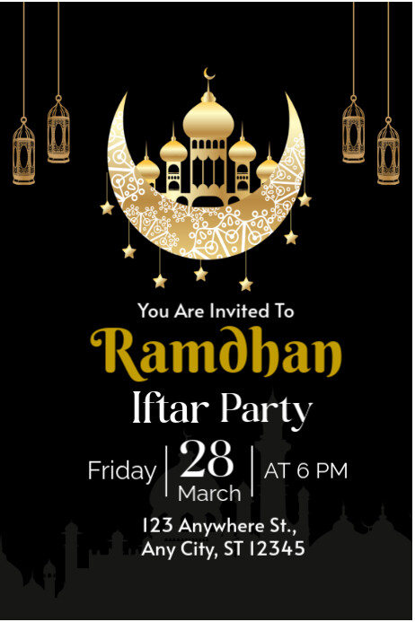 IFTAR INVITATION Iphosta template