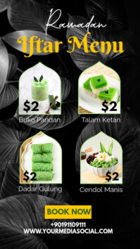 iftar menu Instagram Story template