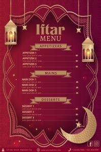 iftar menu Template | PosterMyWall