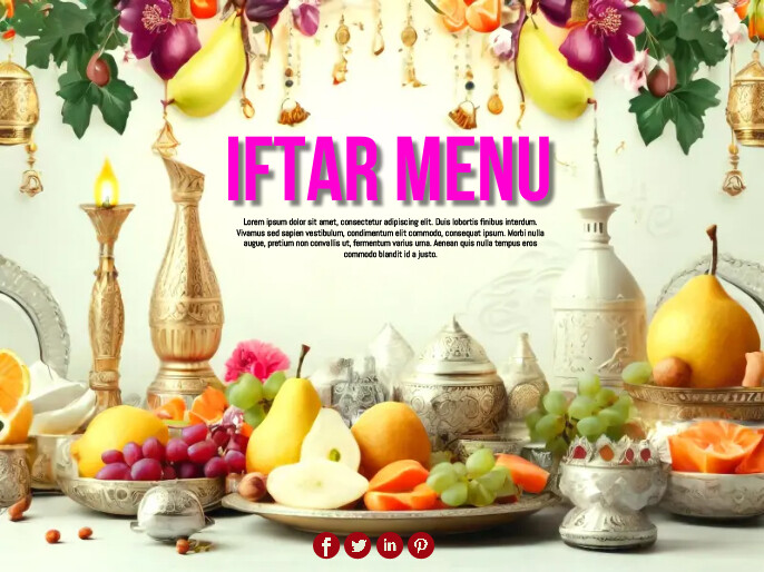 Iftar Menu iftar menu Template | PosterMyWall