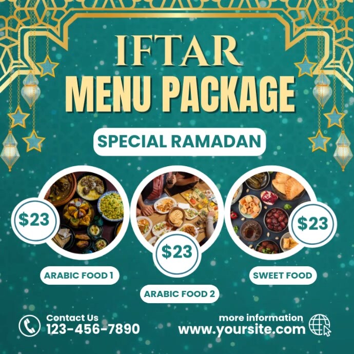 Iftar Menu Package Iphosti le-Instagram template