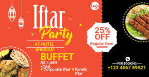 Iftar offer facebook ad Facebook-annonce template