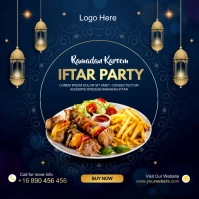 iftar party Instagram 帖子 template