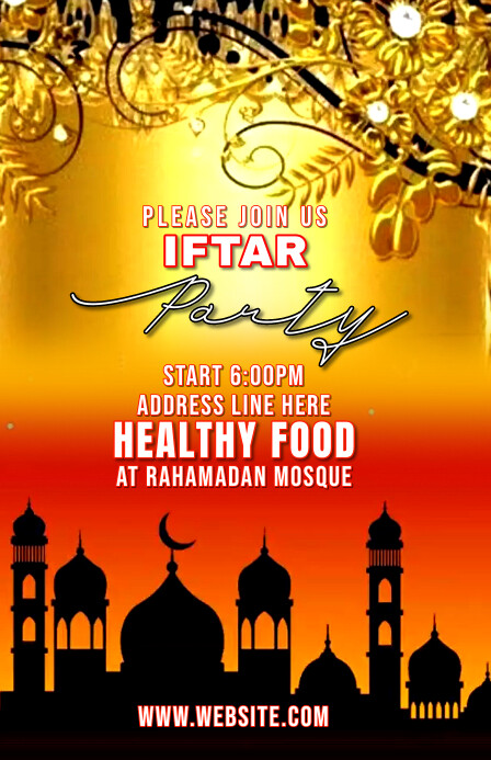 IFTAR PARTY Tabloid template