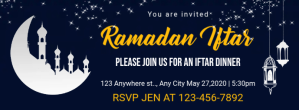 Iftar Party Invitation Facebook Cover Facebook-coverfoto template
