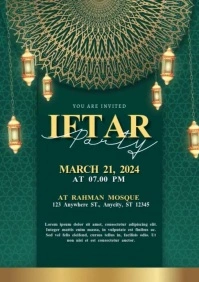 Iftar Party invitation video template A4