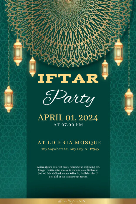 Iftar Party Poster Template | PosterMyWall