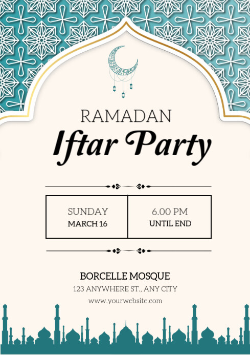 Iftar Party Template A4