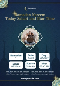 Iftar Time Reminder A4 template