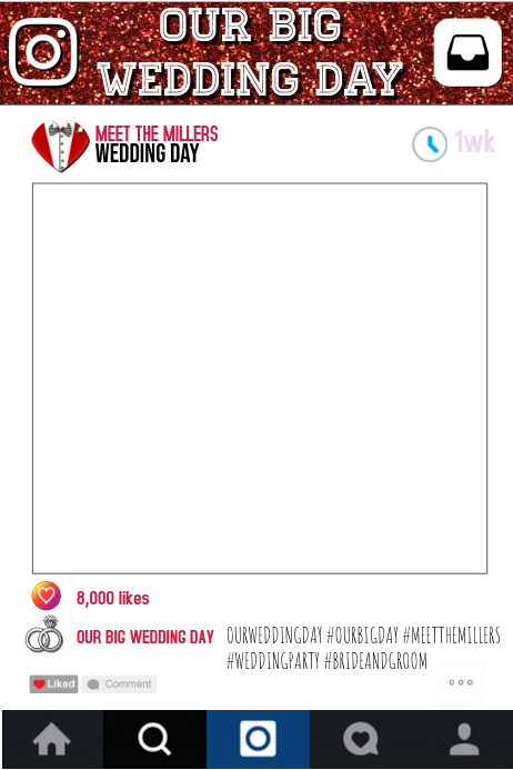 Copy of IG WEDDING PARTY PROP FRAME | PosterMyWall