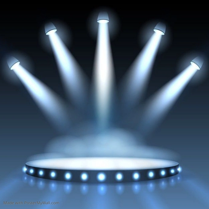 Illuminated stage spotlight Template | PosterMyWall