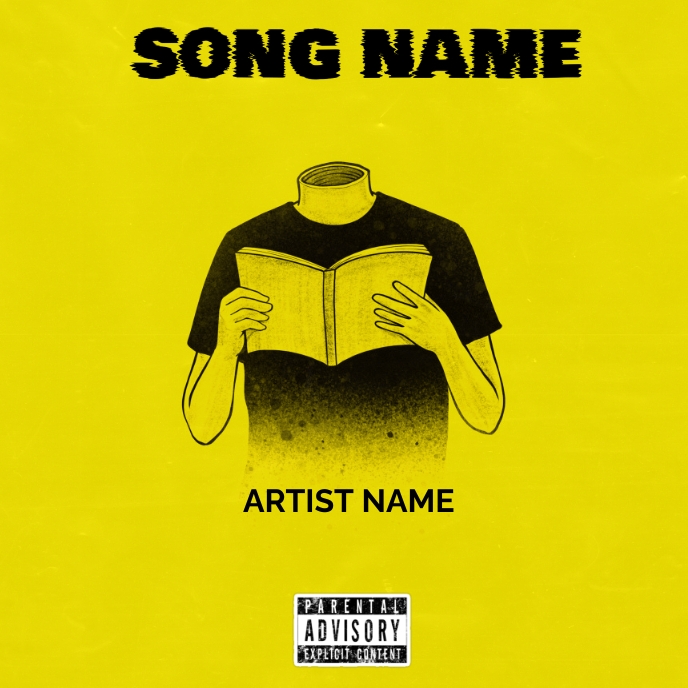 Illustration Album cover template