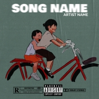 Illustration Album cover template