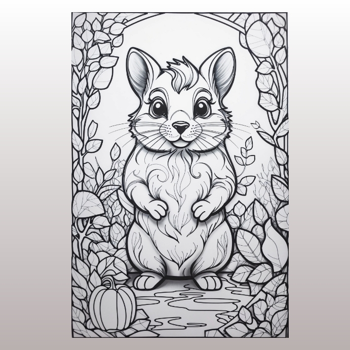 Illustration Of A Rabbit Template | PosterMyWall