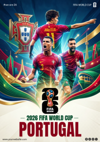 Illustrative 2026 FIFA World Cup Portugal A4 template