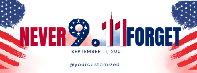 Illustrative 9/11 Facebook Cover Photo Template | PosterMyWall