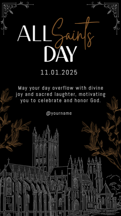 Plantilla de Illustrative All Saints Day Instagram Story | PosterMyWall
