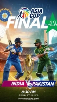 Illustrative Asia Cup Final 2025 Instagram Story template