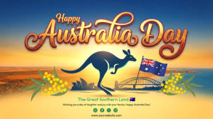 Illustrative Australia Day Digital Display (16:9) template