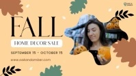 Illustrative Autumn Fall Sale Display Video template